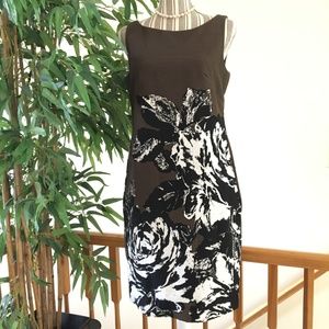 Taylor Floral Corduroy Dress Size 10